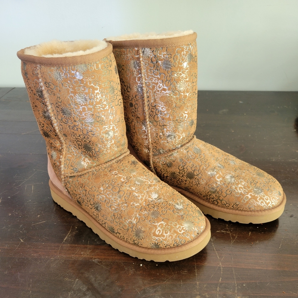 UGG Shiny Brown Winter Boots